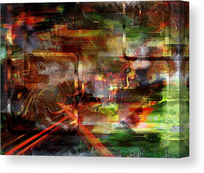 Abstract Canvas Print featuring the digital art Moment.. by Art Di