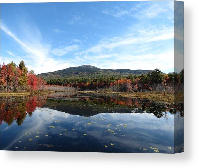 Mount Monadnock Canvas Print featuring the photograph Monadnock Reflects by MTBobbins Photography