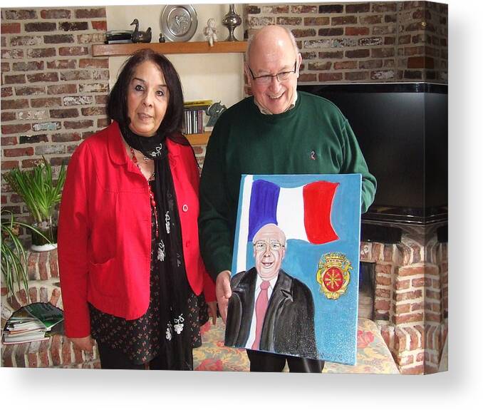 France Canvas Print featuring the photograph Monsieur Le Maire et Moi by Rusty Gladdish