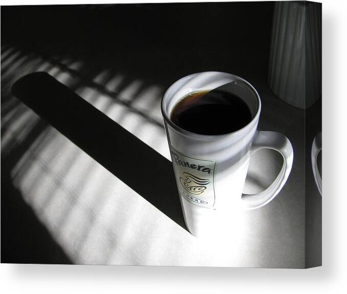 Coffee Canvas Print featuring the photograph Morning Coffee by Lindie Racz