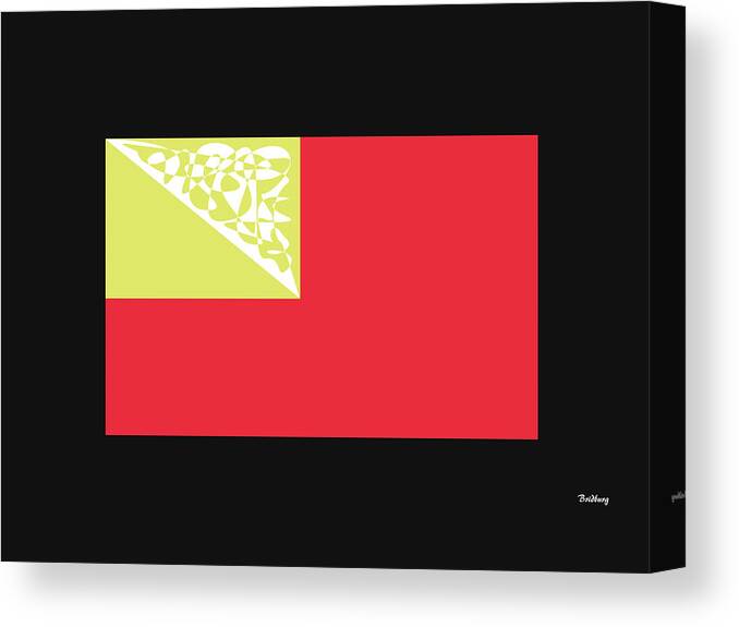 Abstract In The Living Room Canvas Print featuring the digital art Music Notes 2 by David Bridburg