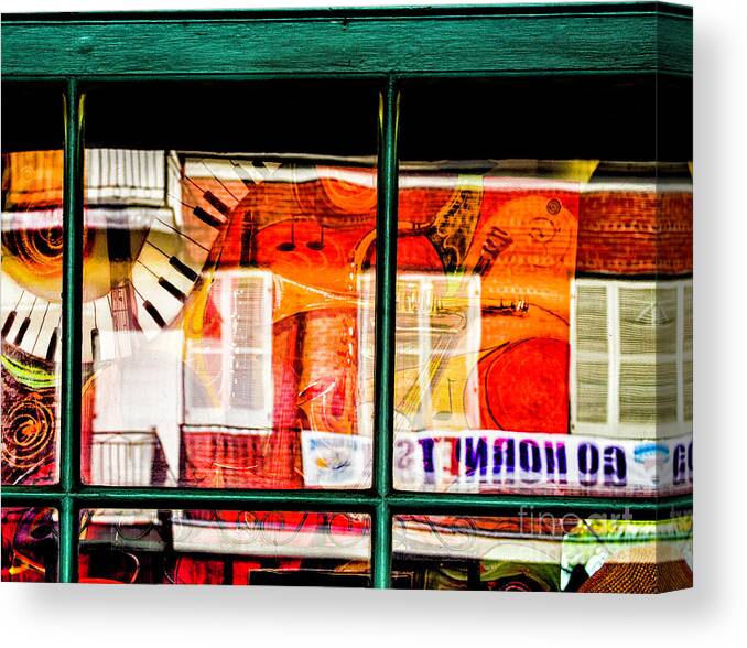 New Orleans Canvas Print featuring the photograph Musical Reflections by Frances Ann Hattier