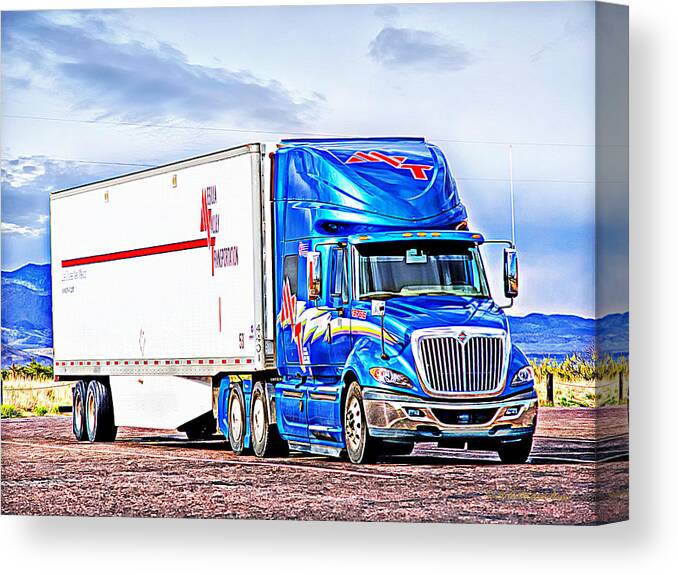 Mesilla Valley Transportation Canvas Print featuring the photograph MVT Melting Canvas PhotoArt _1a by Walter Herrit