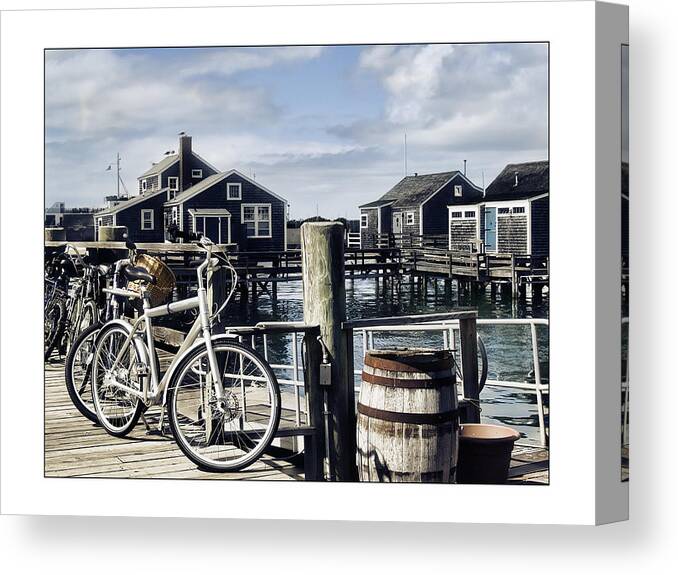 Nantucket Canvas Print featuring the photograph Nantucket Bikes 1 by Tammy Wetzel