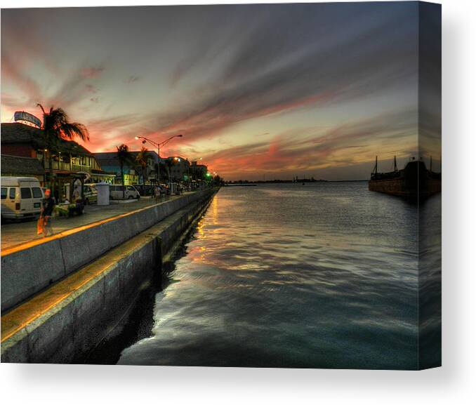 Hdr Canvas Print featuring the photograph Nassau HDR 001 by Lance Vaughn