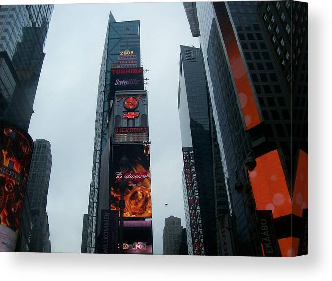 New York Canvas Print featuring the photograph New York by Angel Patterson