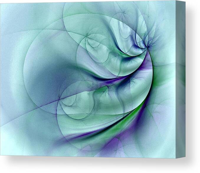 Contemporary Canvas Print featuring the digital art No More To Roam by Nirvana Blues
