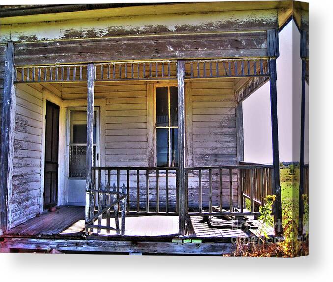 Old Abandoned House Canvas Print featuring the photograph Old Abandoned House by Savannah Gibbs