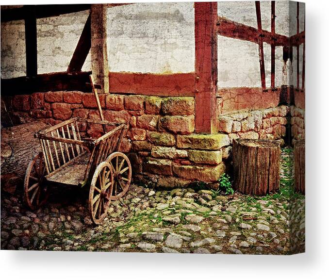 Antique Canvas Print featuring the photograph Old Barn by Digital Art Cafe