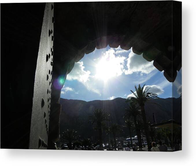 Old Gate Canvas Print featuring the photograph Old gates of Europe by Vineta Marinovic