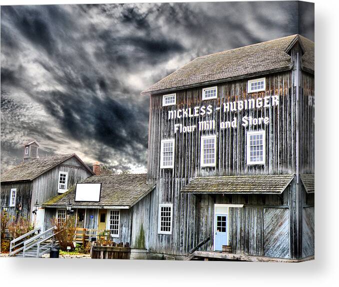 Grain Canvas Print featuring the photograph Old Grain Mill by Scott Hovind
