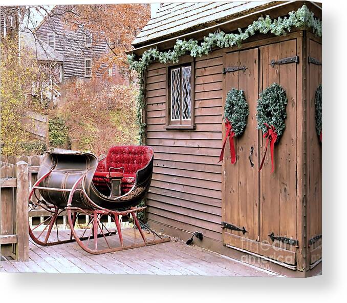Antique Canvas Print featuring the photograph Old Sleigh by Janice Drew