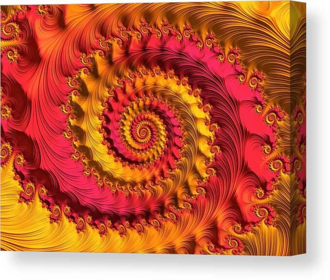 On Being Bold And Beautiful Canvas Print featuring the digital art On Being Bold and Beautiful by Susan Maxwell Schmidt