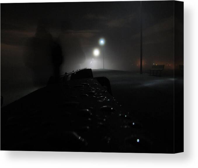 Fort Monroe Norfolk Canvas Print featuring the photograph Out of the Mist by Digital Art Cafe