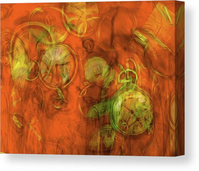 Clocks Canvas Print featuring the photograph Out of Time 2 by Lynda Lehmann