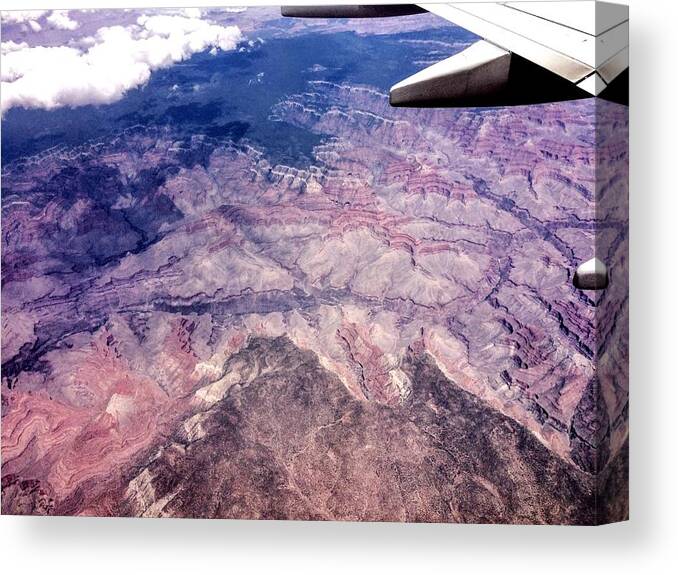 Grand Canyon Canvas Print featuring the photograph Over the Canyon by Charlene Reinauer