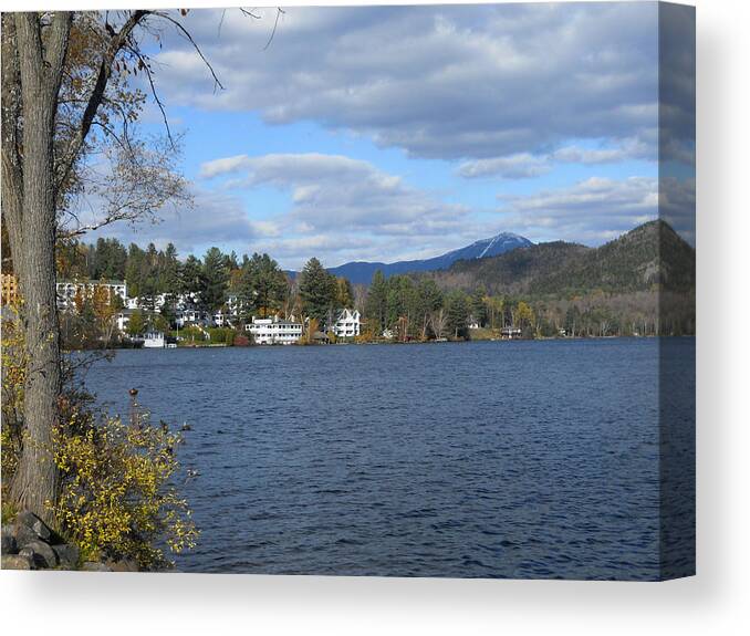 Lake Placid Canvas Print featuring the photograph Over the Lake by Maggy Marsh