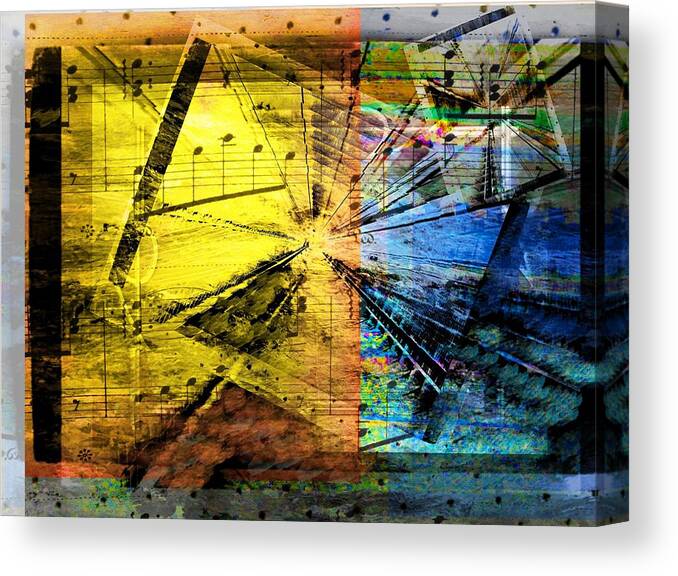 Abstract Canvas Print featuring the digital art Pachelbel - Canon in D .. by Art Di