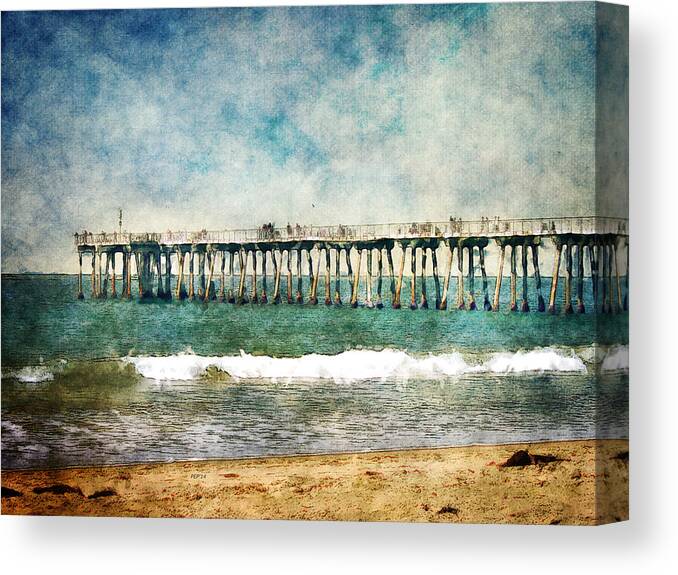 Pier Canvas Print featuring the photograph Pacific Ocean Pier by Phil Perkins