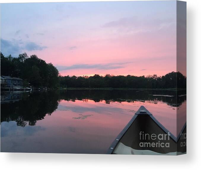 Sky Canvas Print featuring the photograph Pastel Sunset by Jason Nicholas