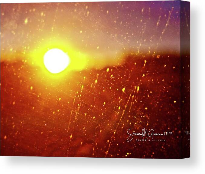 Sunset Canvas Print featuring the photograph Perspective by Shawn M Greener
