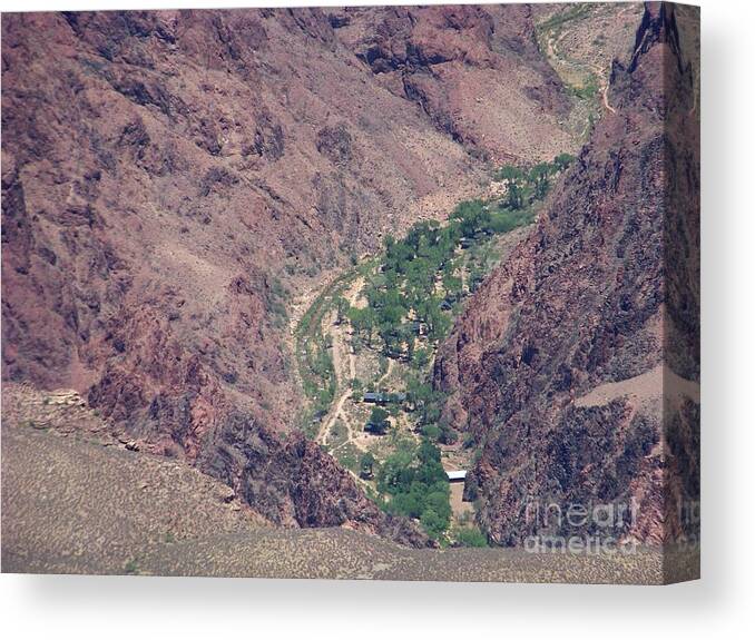 Grand Canyon Canvas Print featuring the photograph Phantom Ranch by Charles Robinson