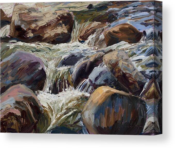 Plein Air Canvas Print featuring the painting Polished by Mary Giacomini