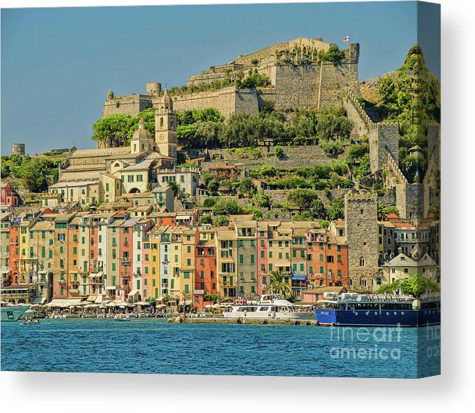 Porto Venere Canvas Print featuring the photograph Porto Venere by Maria Rabinky