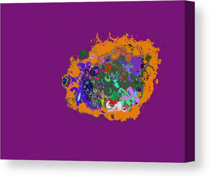 Find U'r Love Found Canvas Print featuring the photograph Puff Of Color by Kenneth James