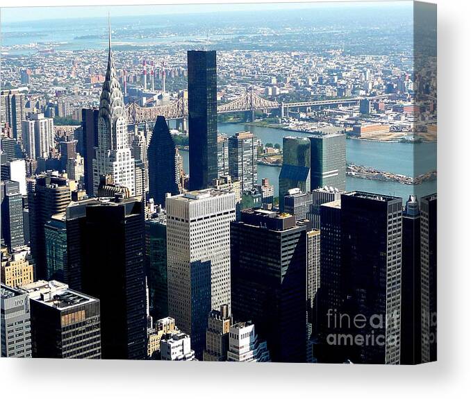 New York Canvas Print featuring the photograph Reach for the Stars by Anna Duyunova