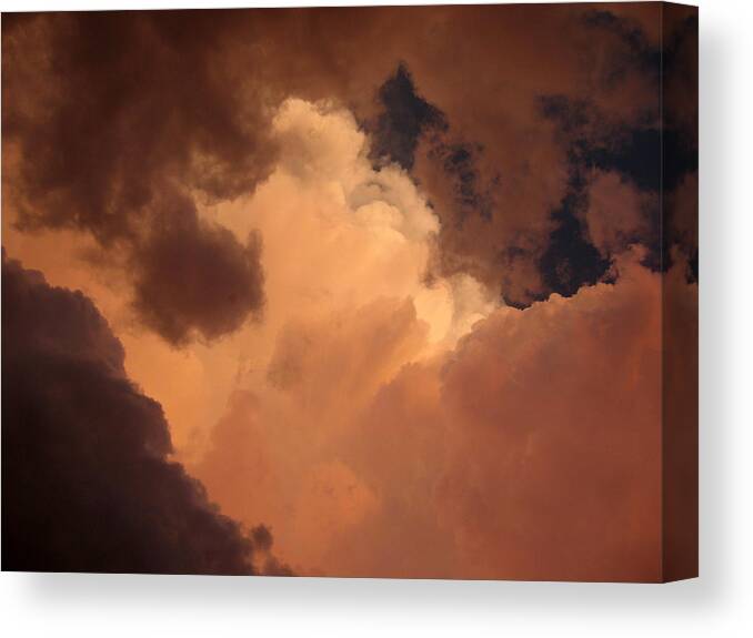 Cloud Canvas Print featuring the photograph Red Cloud III by Dylan Punke