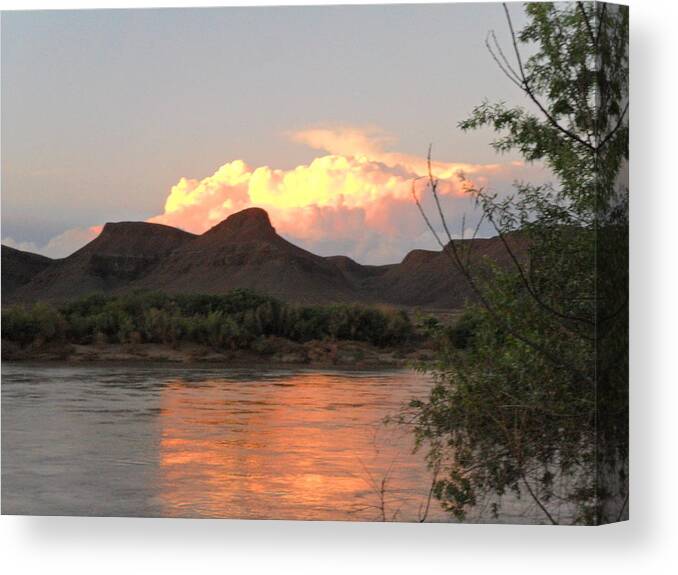 Landscape Canvas Print featuring the photograph Reflections by Joe Burns