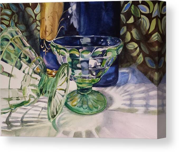 Still Life Canvas Print featuring the painting Reflections of Lola Bell by Marlene Gremillion