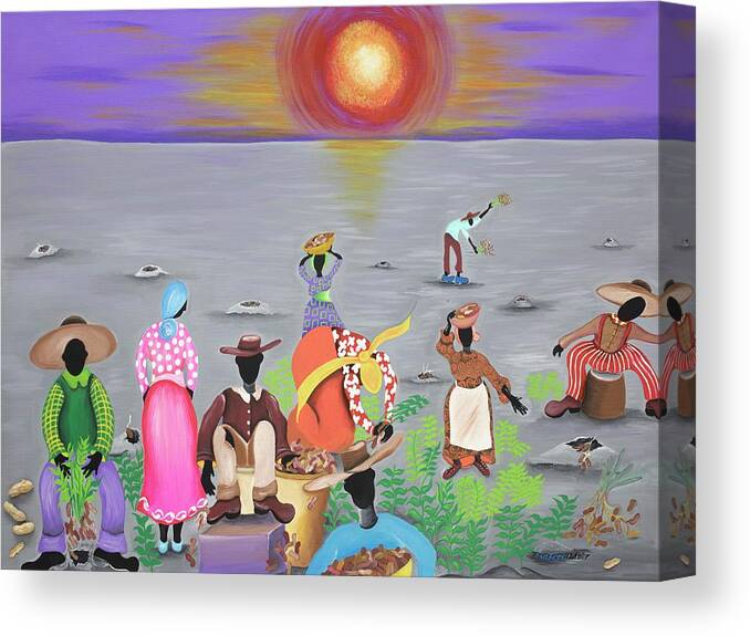 Sabree Canvas Print featuring the painting Replenish by Patricia Sabreee