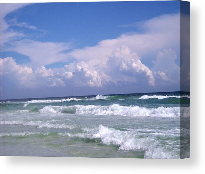 Ocean Canvas Print featuring the photograph Restless by Nicole I Hamilton