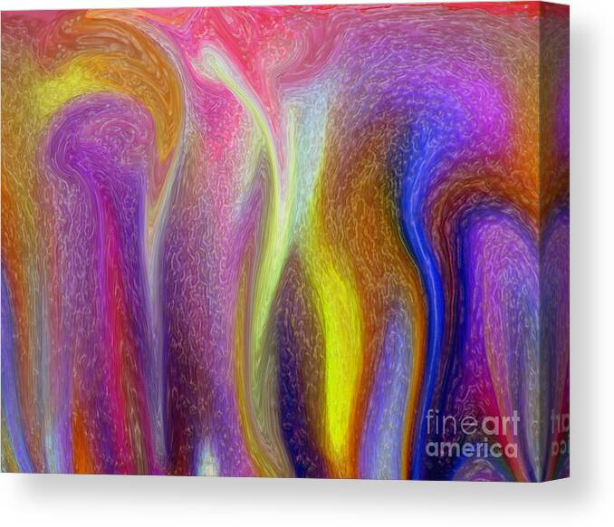 Abstract Canvas Print featuring the digital art rio by Mimo Krouzian