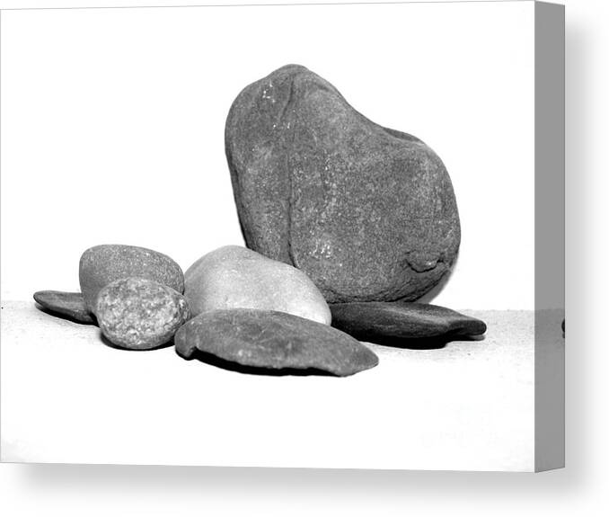 Rocks Canvas Print featuring the photograph Rock Display by Corinne Elizabeth Cowherd