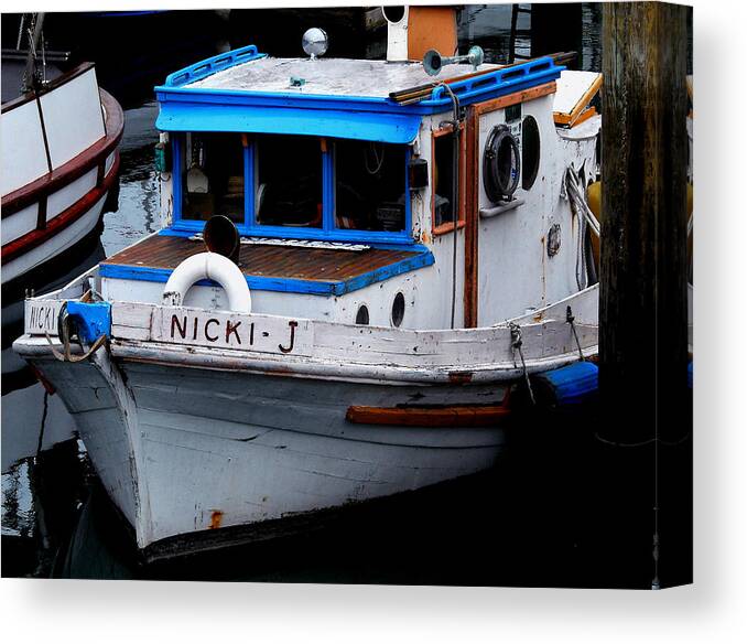 Boat. Wooden Boat Canvas Print featuring the photograph Rustic Boat by Craig Incardone