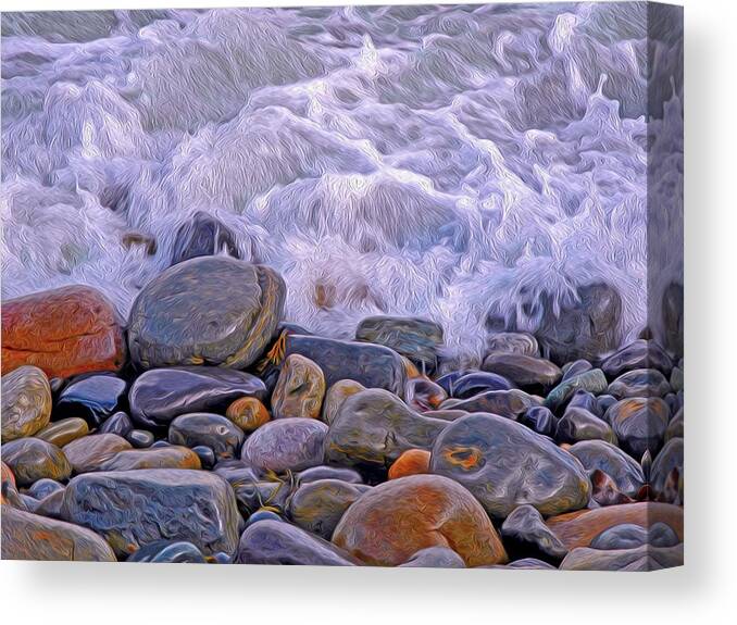 Tide Canvas Print featuring the photograph Sea Covers All by Lynda Lehmann