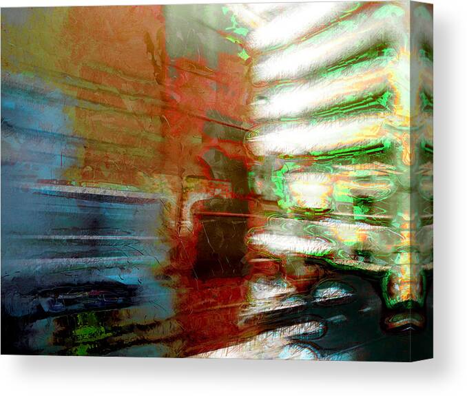 Color Canvas Print featuring the photograph Seattle by Train by Lori Seaman