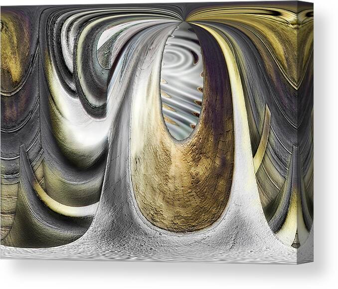 Stone Canvas Print featuring the digital art Seen In Stone by Wendy J St Christopher