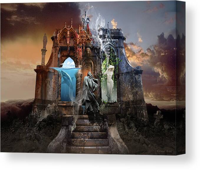 Life Canvas Print featuring the digital art Self Reincarnation by George Grie