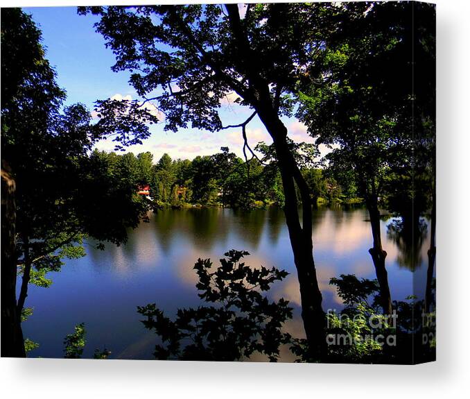 Lake Canvas Print featuring the photograph September by Elfriede Fulda