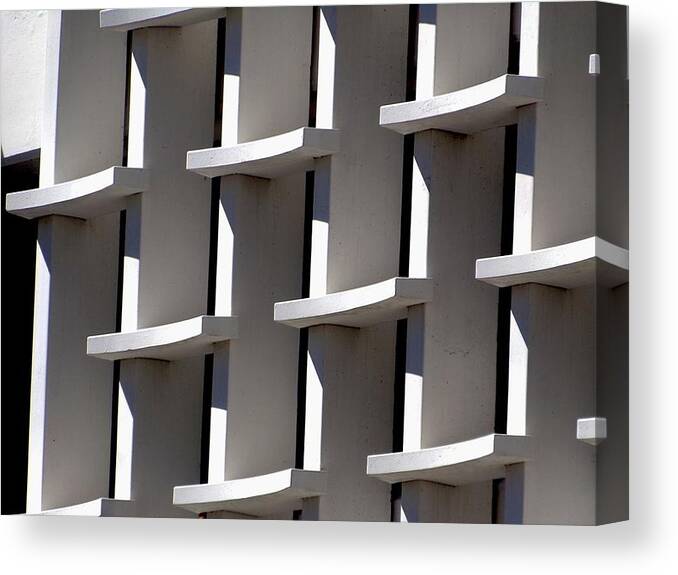 Architecture Canvas Print featuring the photograph Shadows by Shawnna Rae