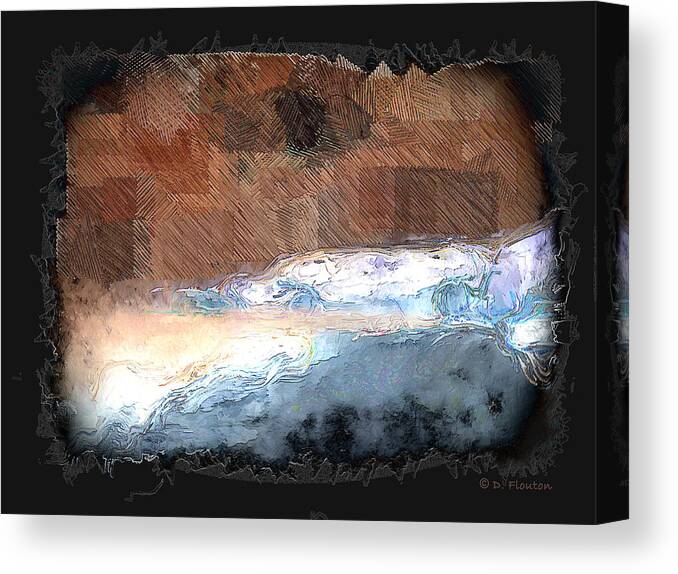Ebsq Canvas Print featuring the photograph Silver beach by Dee Flouton