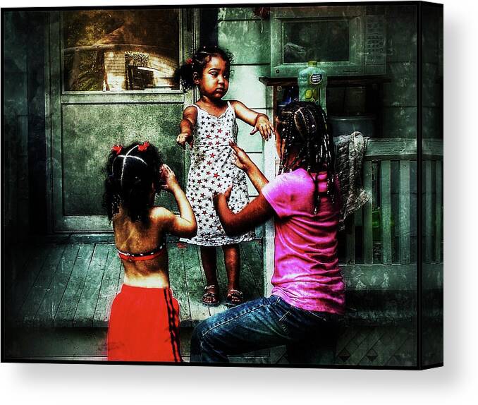 Sisters Canvas Print featuring the photograph Sisters by Al Harden