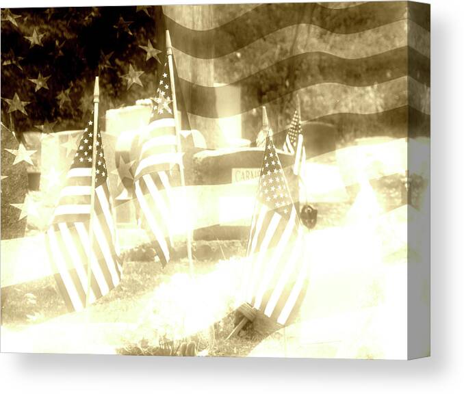 Army Canvas Print featuring the photograph Small Town Heroes by Ken Krolikowski