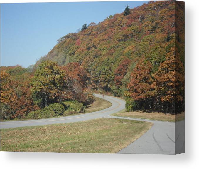 Smoky Mountains Canvas Print featuring the photograph Smokies 9 by Val Oconnor
