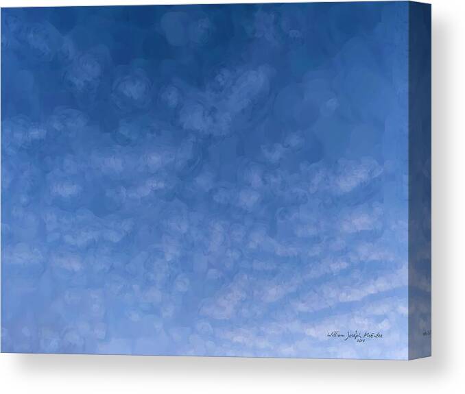 Skyscape Canvas Print featuring the painting Solstice Dawn by Bill McEntee