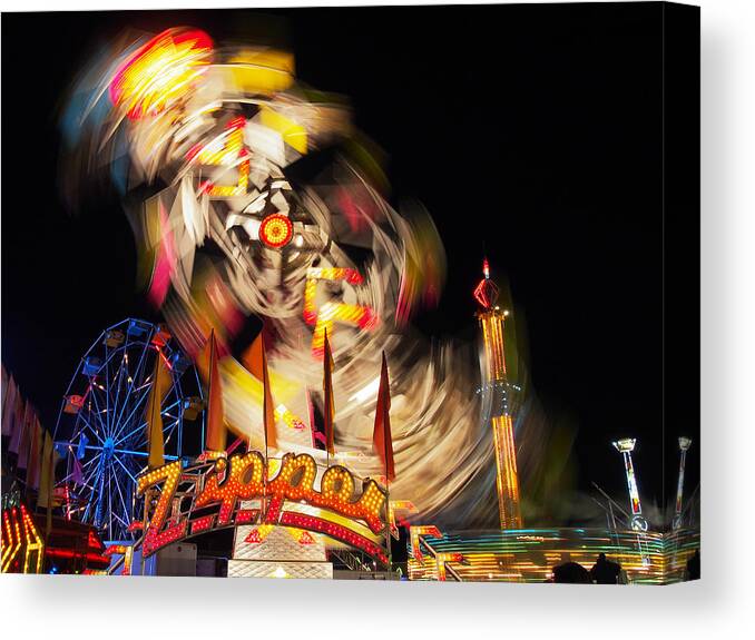 Dorothy Lee Photography Canvas Print featuring the photograph Spinning Zipper by Dorothy Lee